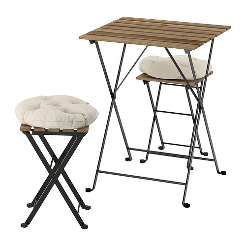 TÄRNÖ, table and 2 stools, outdoor