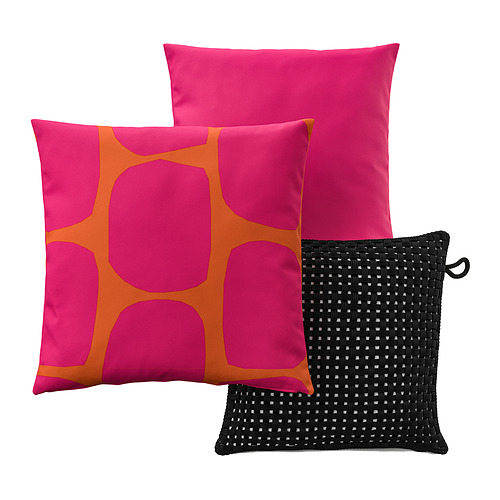 HJÄRTERÖ/GULLBERGSÖ, комплект подушек, 3 шт.