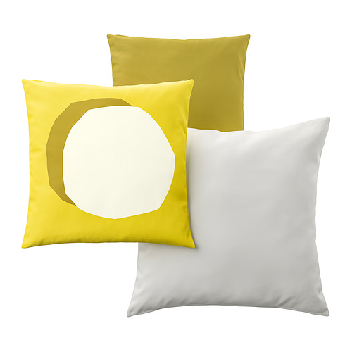 HJÄRTERÖ/GULLBERGSÖ, cushion, set of 3