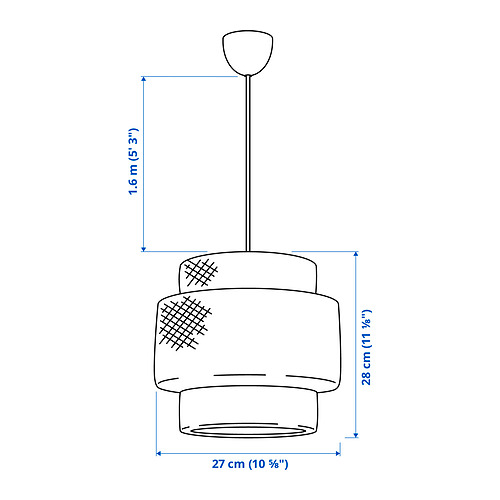 SINNERLIG kabamasis šviestuvas