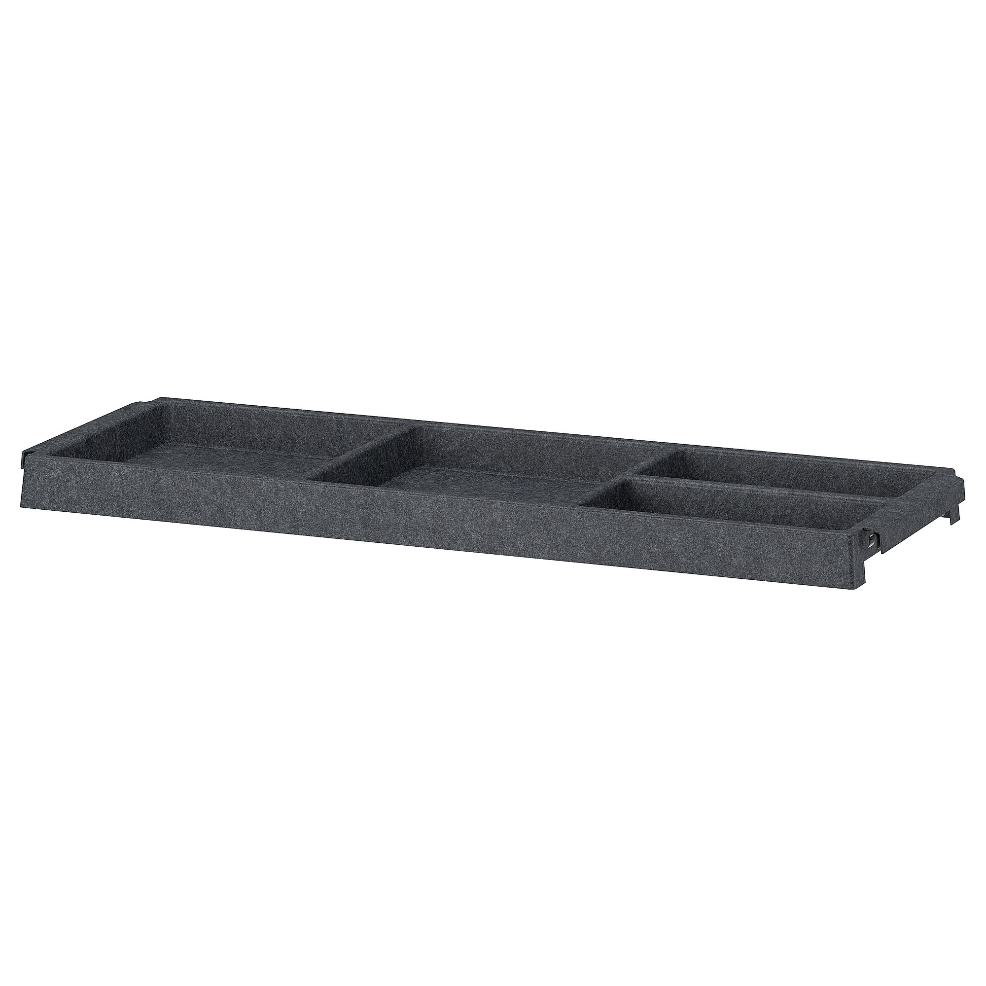 IVAR shelf dark grey/felt 83x30 cm IKEA Latvija