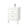 ORRSJÖN/HEMNES wash-stnd w drawers/wash-basin/tap