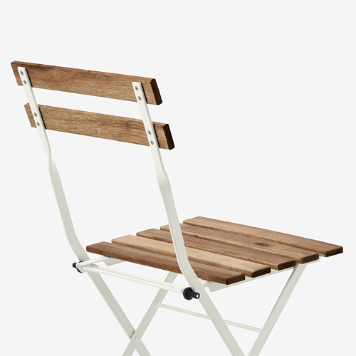 TÄRNÖ chair, outdoor foldable/white light brown stained | IKEA Eesti