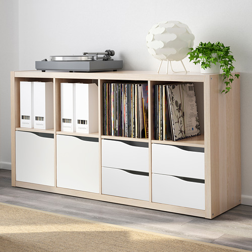 KALLAX insert with 2 drawers white 33x33 cm IKEA Latvija