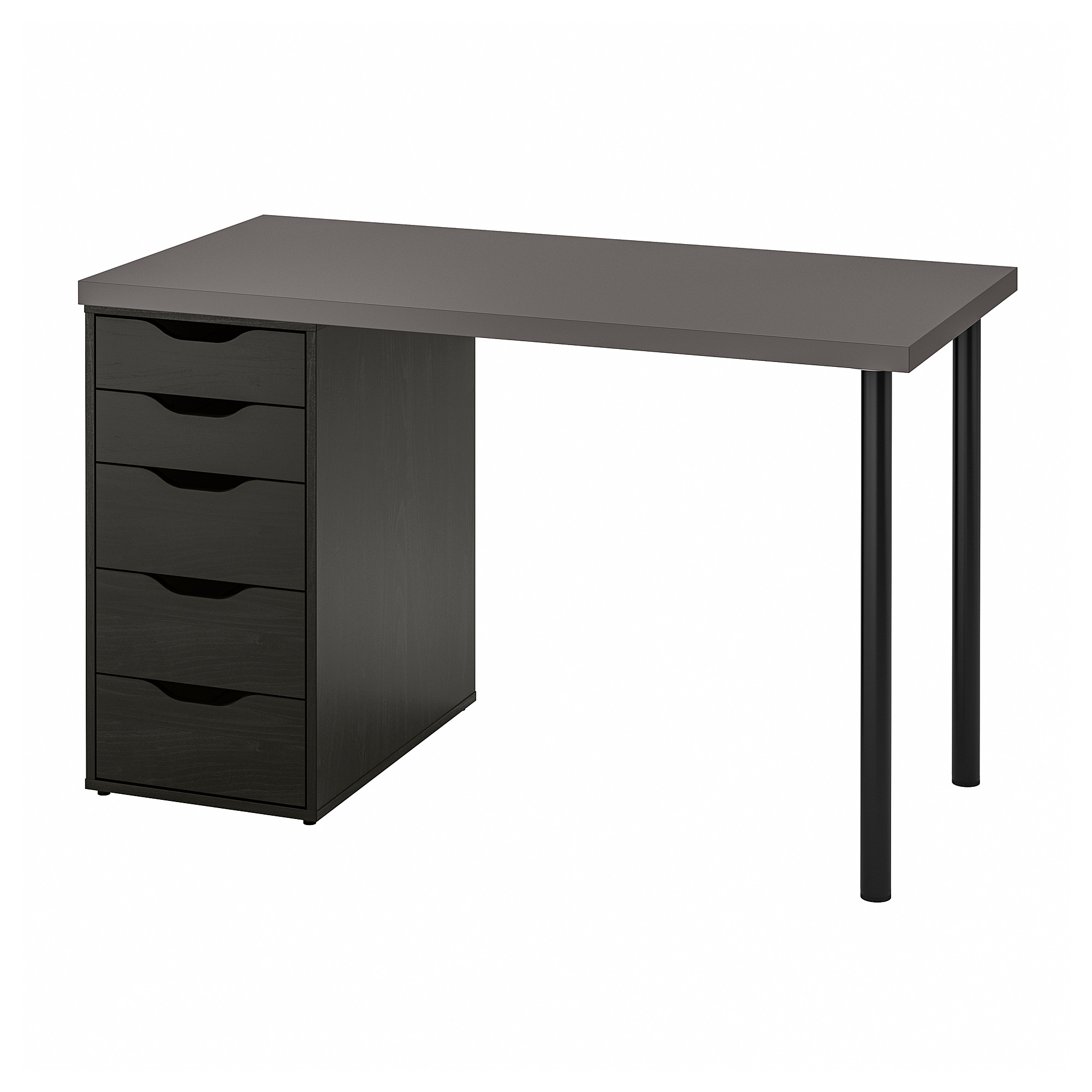 ALEX/LAGKAPTEN desk dark grey/black 120x60 cm IKEA Latvija