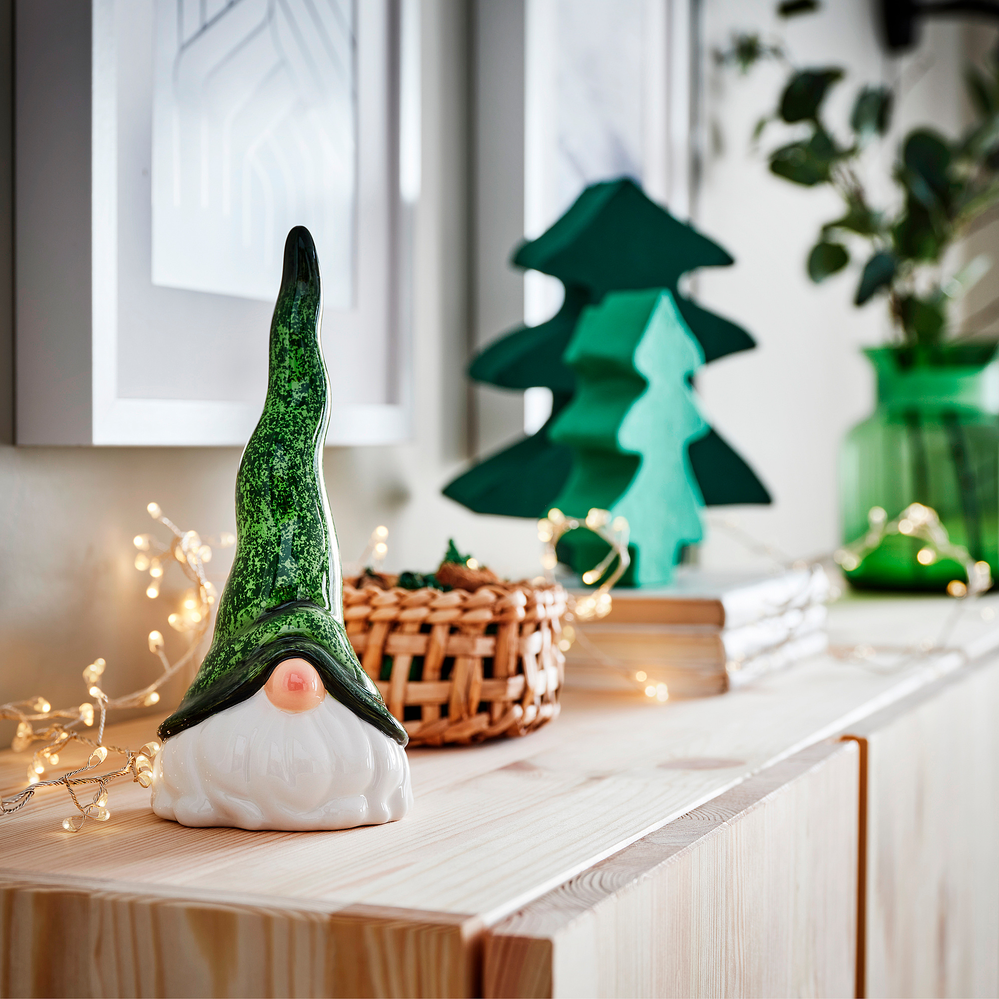 VINTER 2021 decoration Santa Claus green 19 cm IKEA Lietuva
