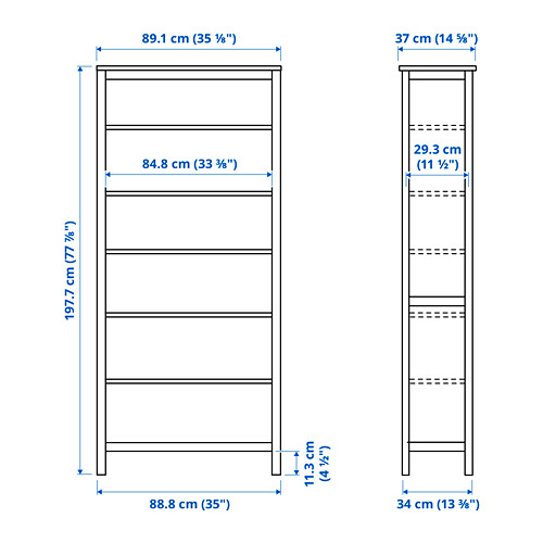 HEMNES raamaturiiul