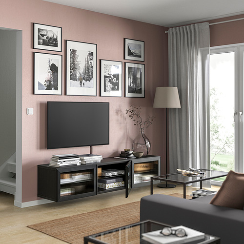 BESTÅ, TV bench with doors