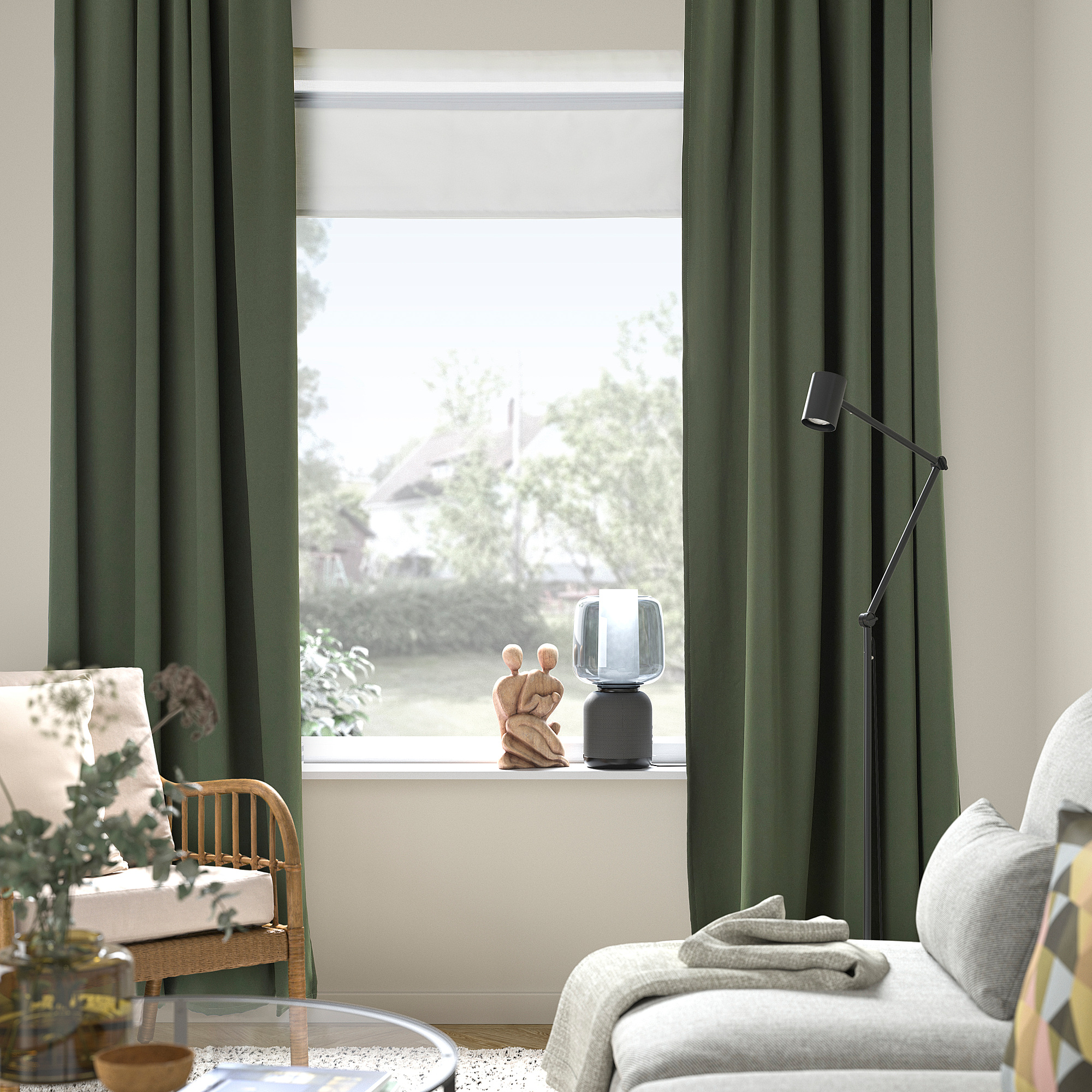Bagaille CURTAIN ★ GREEN Bagaille VELOURS CURTAIN ☆ GREEN