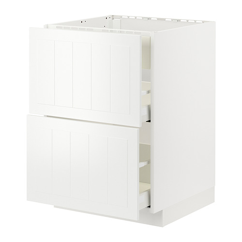 METOD/MAXIMERA шкаф д/варочн панели/вытяжка/ящик