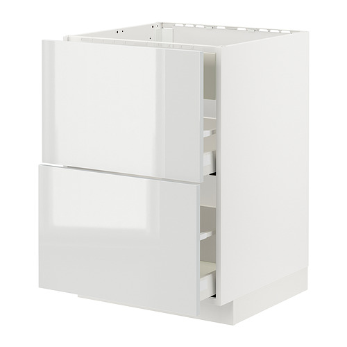 METOD/MAXIMERA шкаф д/варочн панели/вытяжка/ящик