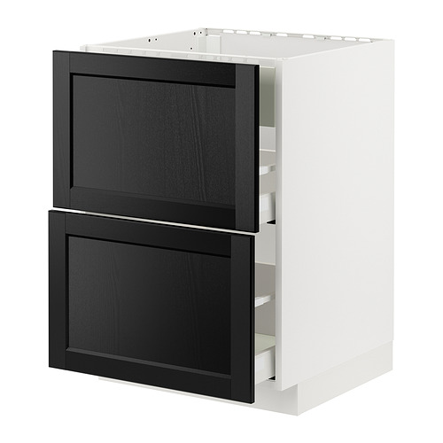 METOD/MAXIMERA sahtliga põr-kapp pliidile/õhupuh.