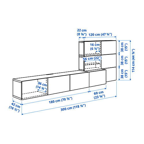 BESTÅ baldų derinys