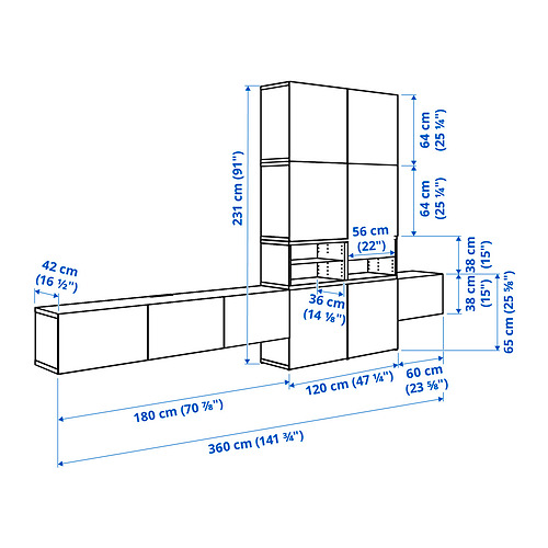 BESTÅ комбинация для хранения