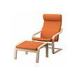 White stained oak veneer/knisa bright orange (-25€)