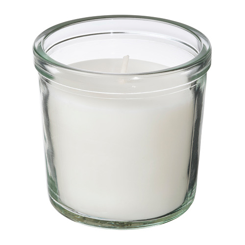 TRÅDCYPRESS scented candle in glass