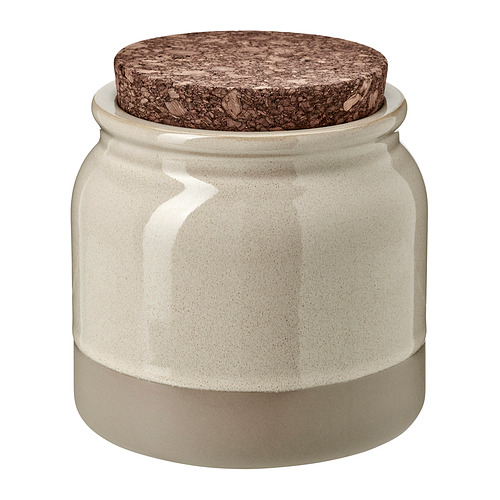 BRUGDHAJ jar with lid
