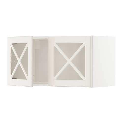 METOD навесной шкаф/2 стеклянные дверцы