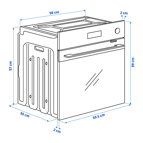 SPJUTBO, konv. cepeškrāsns ar pap. sildelem.