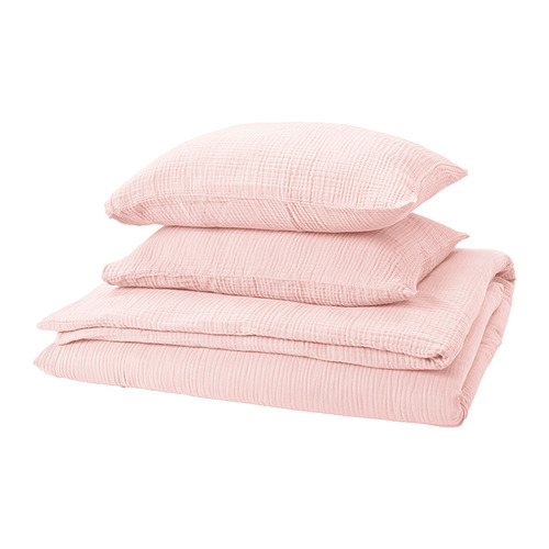 SCHERSMIN duvet cover and 2 pillowcases