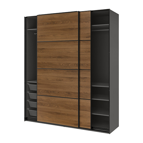 PAX/MEHAMN, wardrobe with sliding doors
