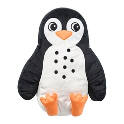 BLÅVINGAD cushion penguin-shaped black/white IKEA Eesti