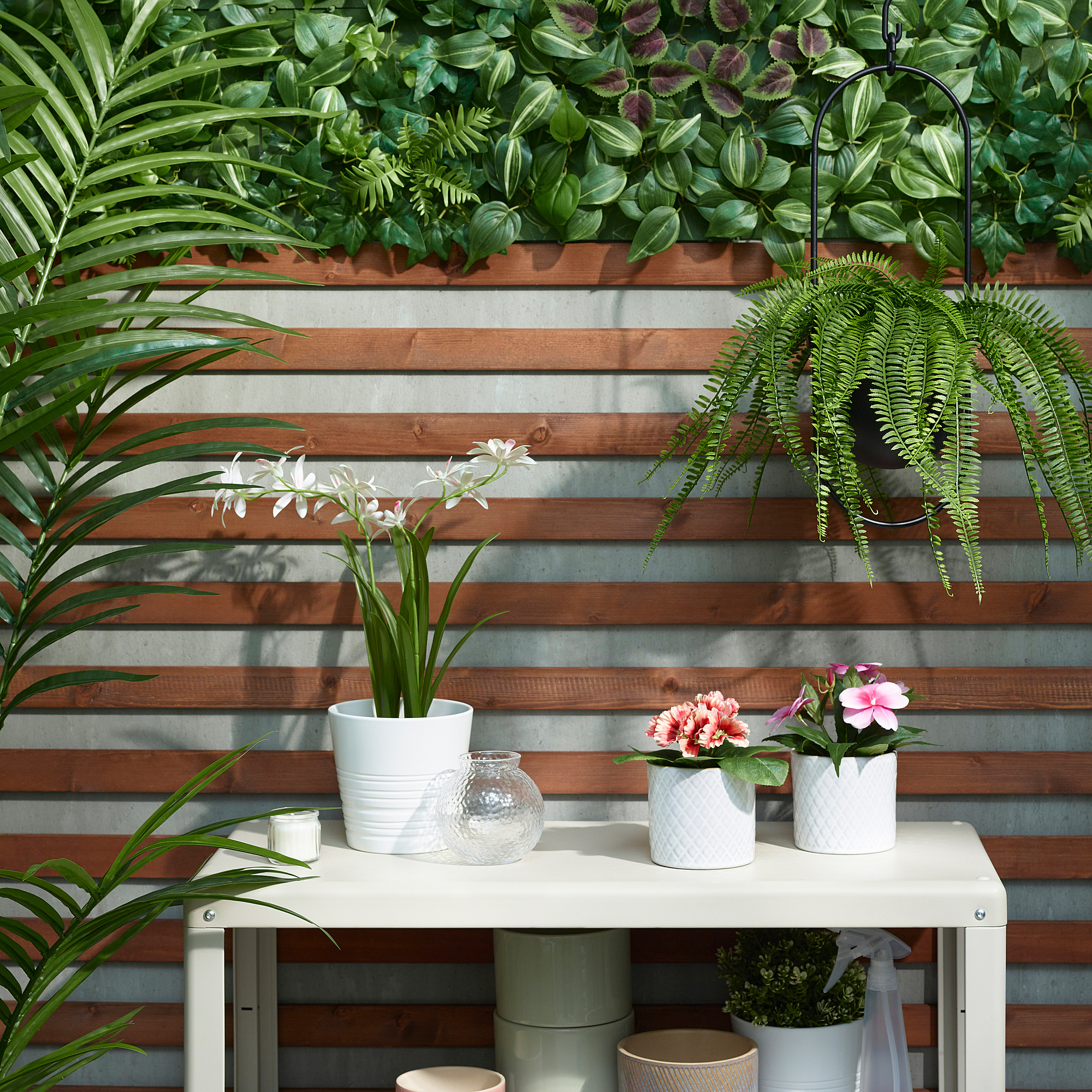 FEJKA artificial potted plant in/outdoor hanging/fern 12 cm IKEA Latvija