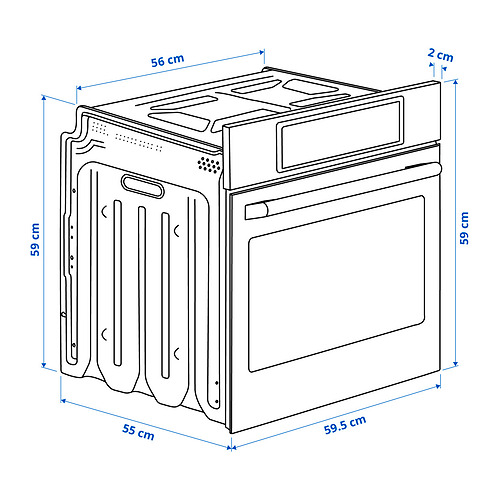 STENABY konv. cepeškrāsns ar pap. sildelem.