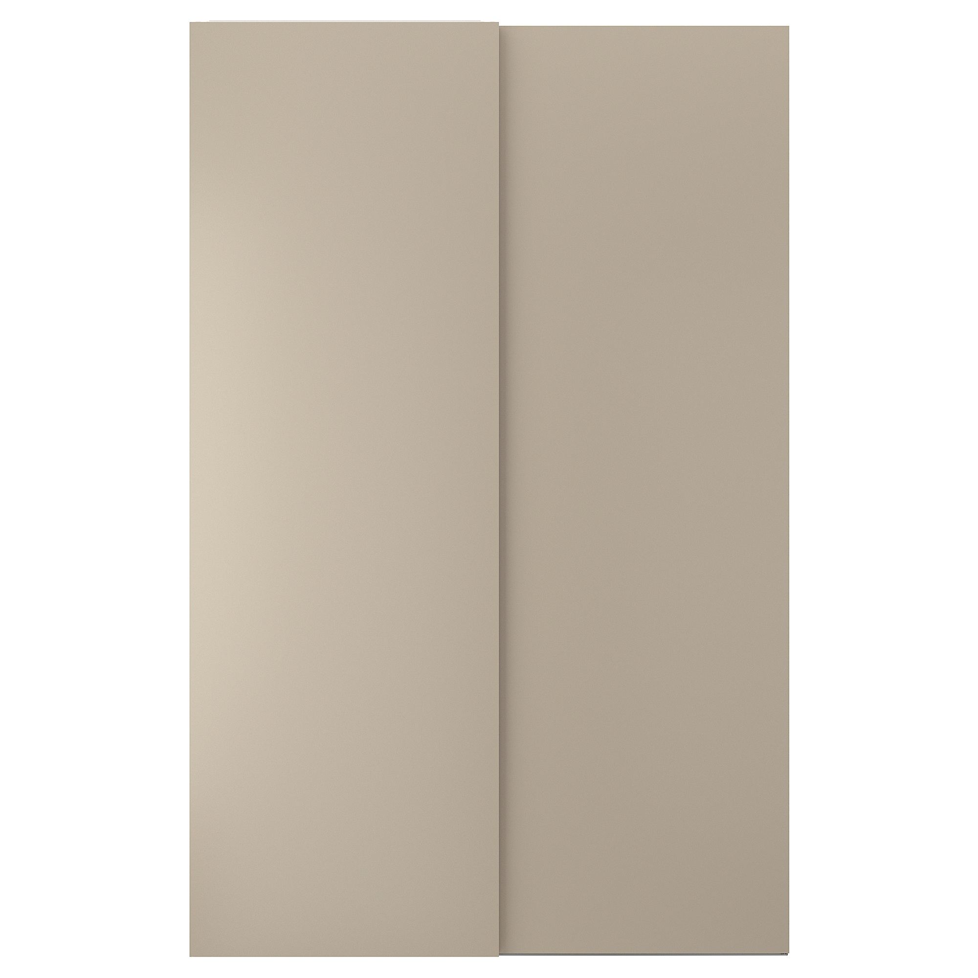 HASVIK pair of sliding doors beige 150x236 cm IKEA Latvija
