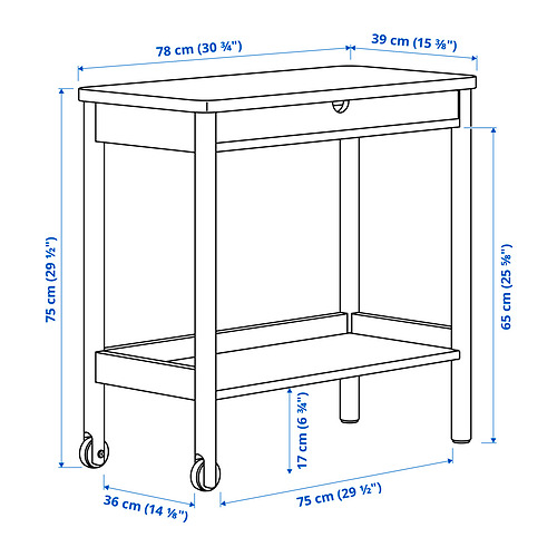 RÖNNINGE тележка