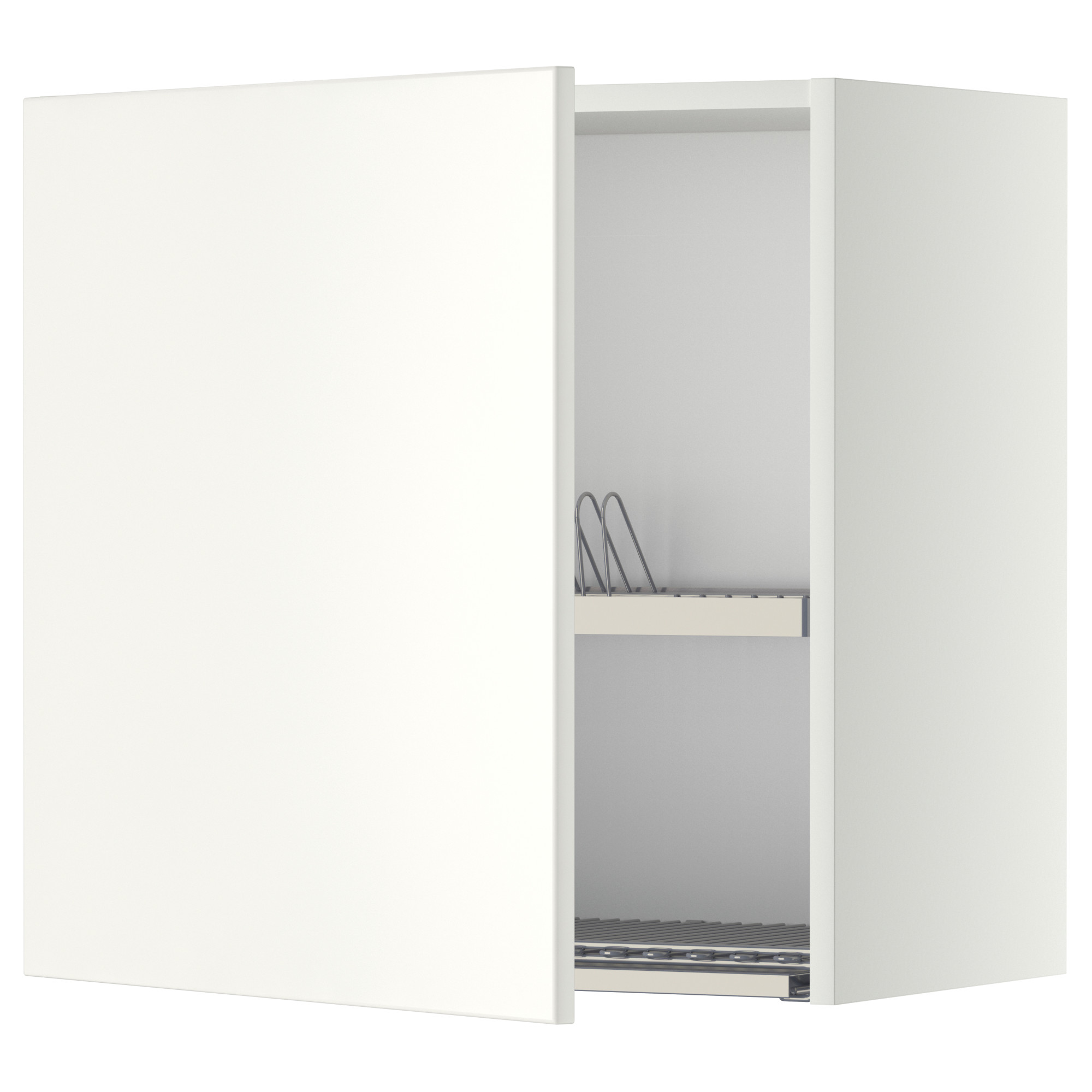 METOD навесной шкаф с сушилкой белый/Veddinge белый 60x60 см | IKEA Latvija