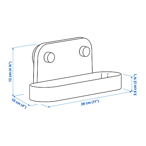 ÖBONÄS настенная полка на присоске