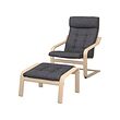 White stained oak veneer/gunnared dark grey
