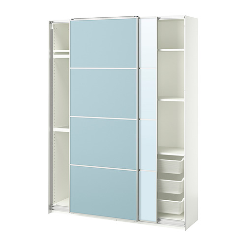 PAX/MEHAMN/AULI wardrobe with sliding doors
