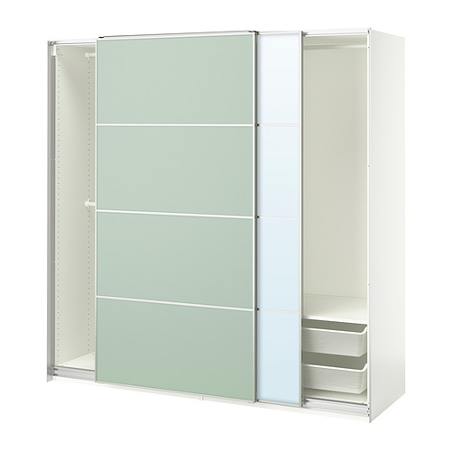 PAX/MEHAMN/AULI wardrobe with sliding doors