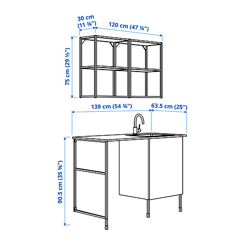 ENHET storage combination