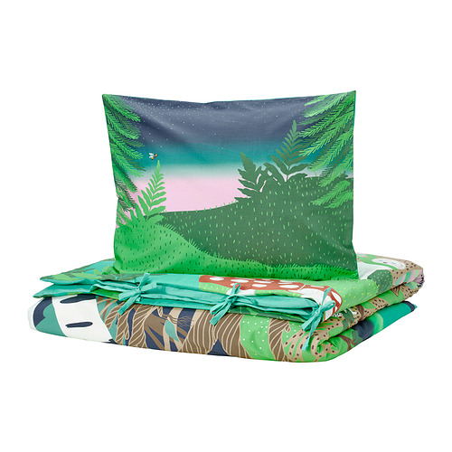 SKOGSDUVA пододеяльник и наволочка