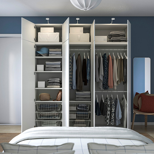 PLATSA, wardrobe with 8 doors