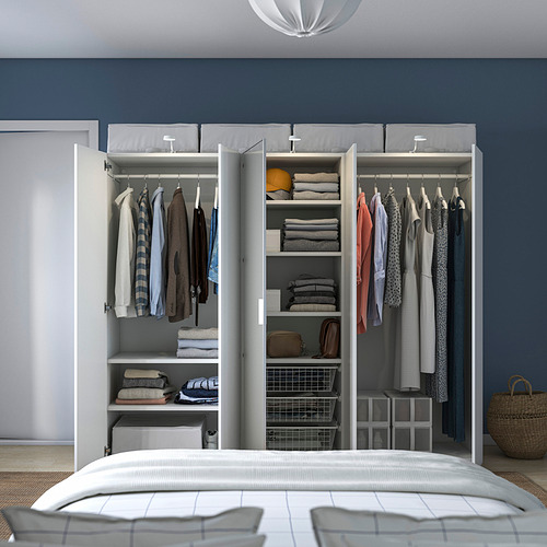 PLATSA, wardrobe with 5 doors