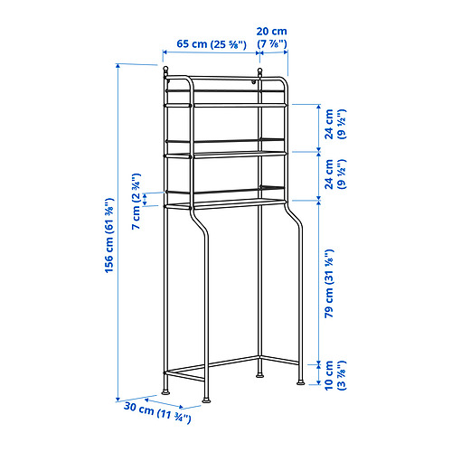 FRÖSJÖN over-the-toilet shelf