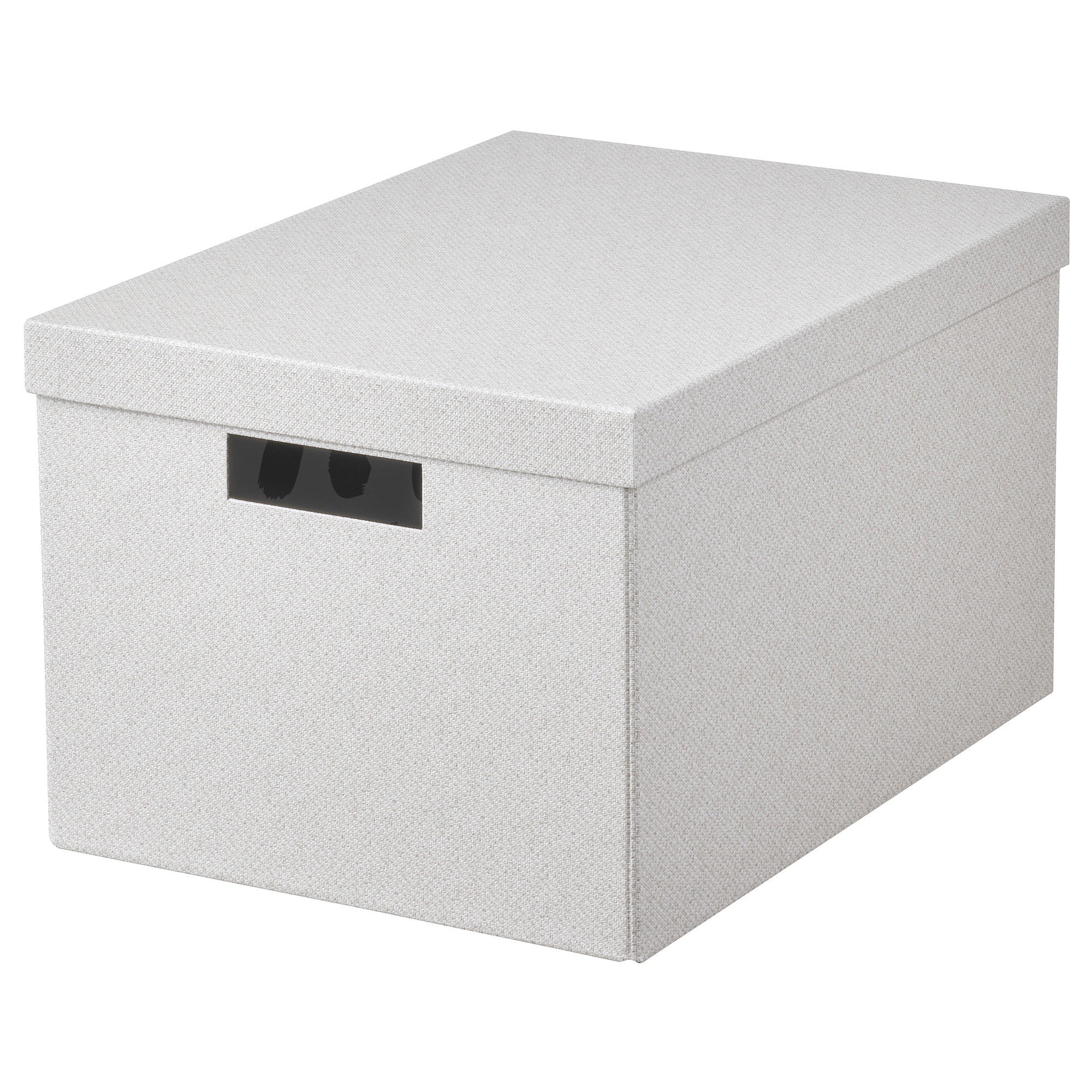 TJENA storage box with lid white/beige 25x35x20 cm IKEA Latvija