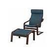 POÄNG armchair and footstool