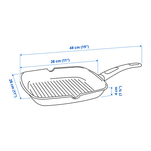 HEMLAGAD grila panna