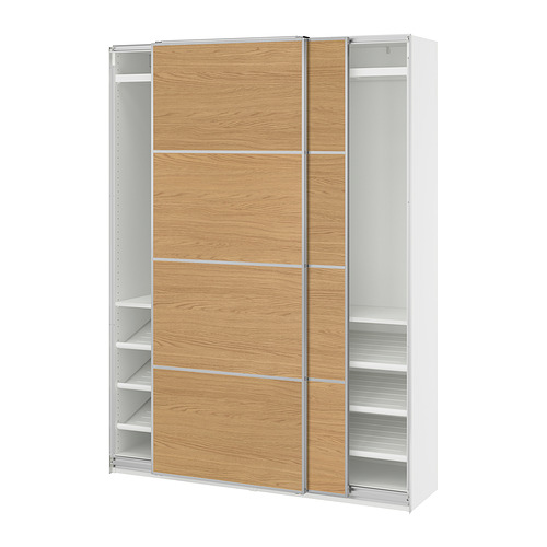 PAX/MEHAMN, wardrobe with sliding doors