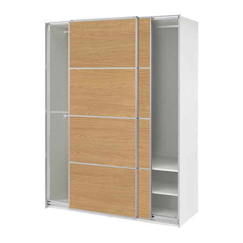 PAX/MEHAMN, wardrobe with sliding doors