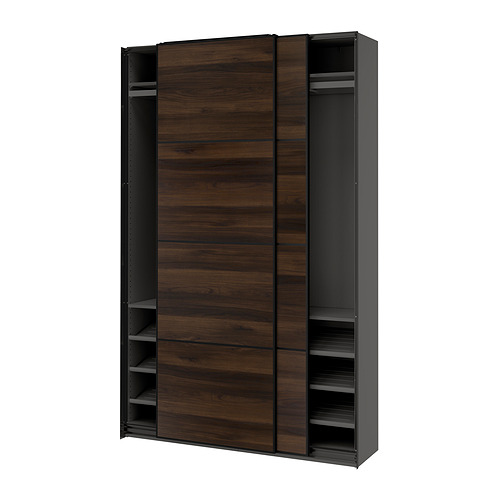 PAX/MEHAMN, гардероб с раздвижными дверьми