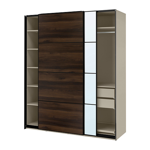 PAX/MEHAMN/AULI, skapis ar bīdāmām durvīm