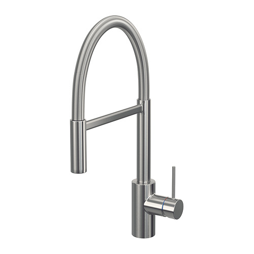 SALLSJÖN, kitchen mixer tap pull down w spray