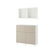 White sutterviken/kabbarp/grey-beige clear glass (+60€)