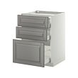 METOD/MAXIMERA base cab f hob/3 fronts/3 drawers
